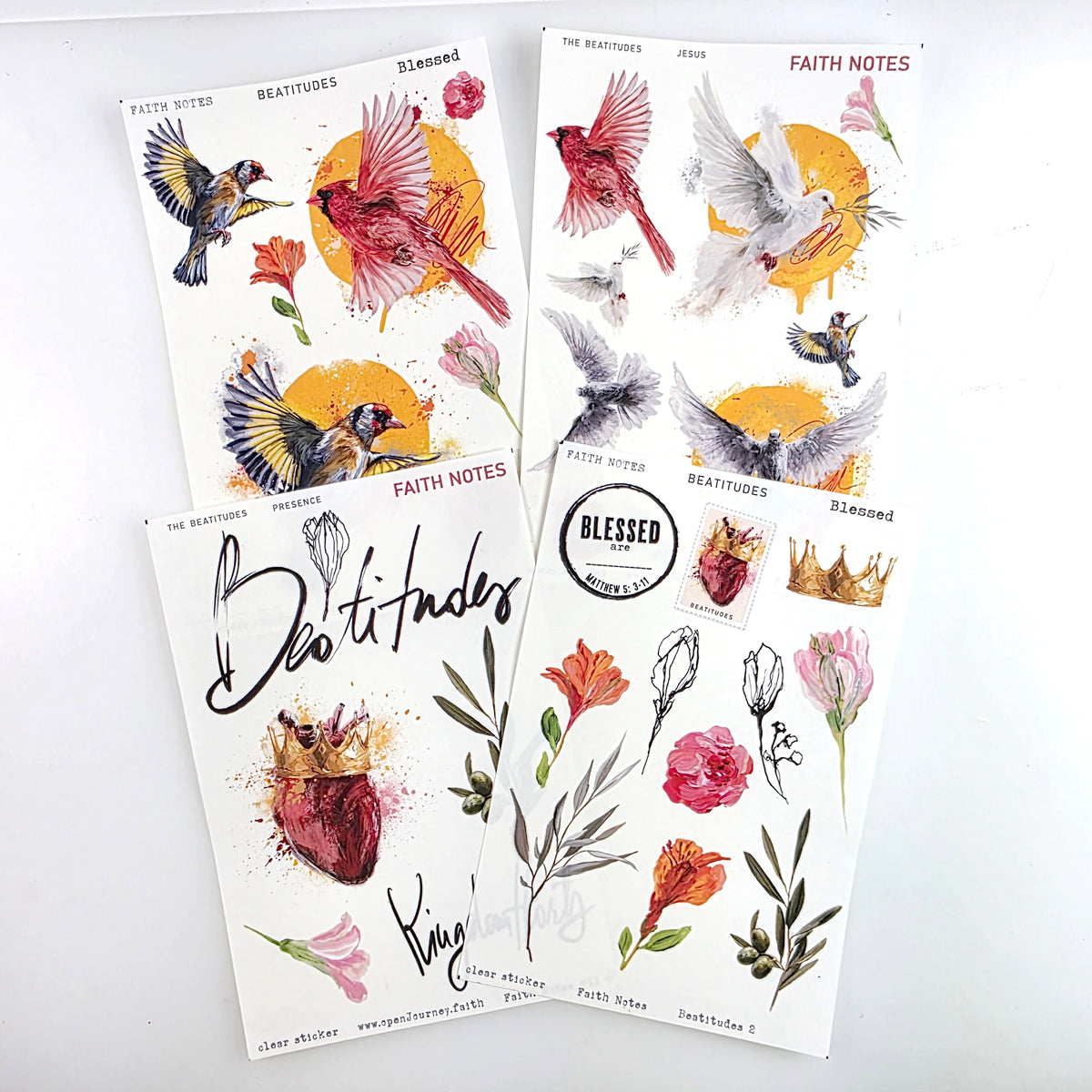 'Beatitudes 2' KIT Digital Download -Bible Journaling kit Faith Notes series