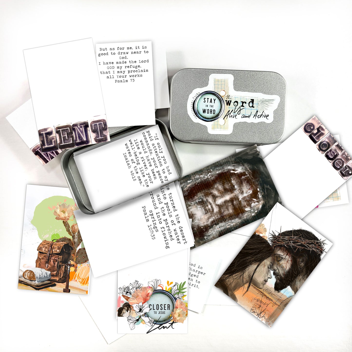 CLOSER kit ADD ON - Bible Verse cards with option of Tin Box