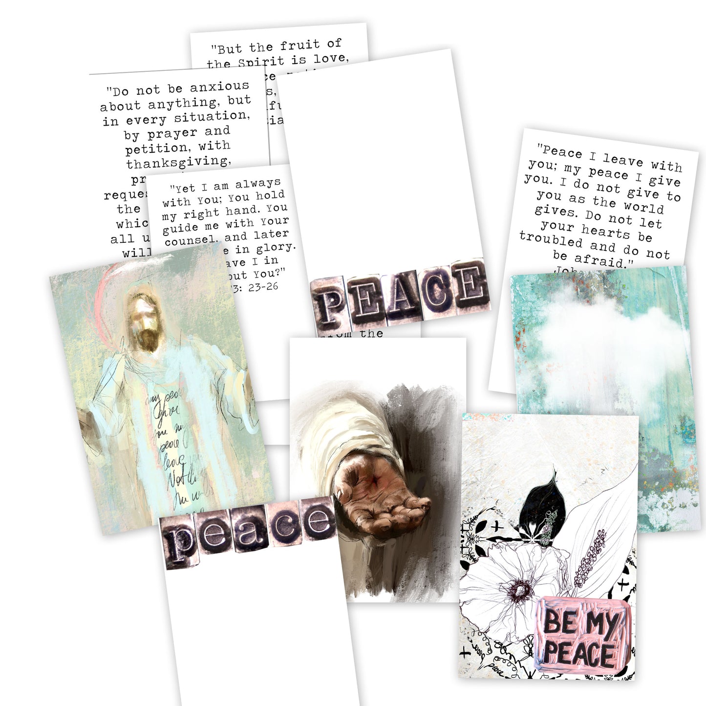 PEACE kit ADD ON - Bible Verse cards with option of Tin Box