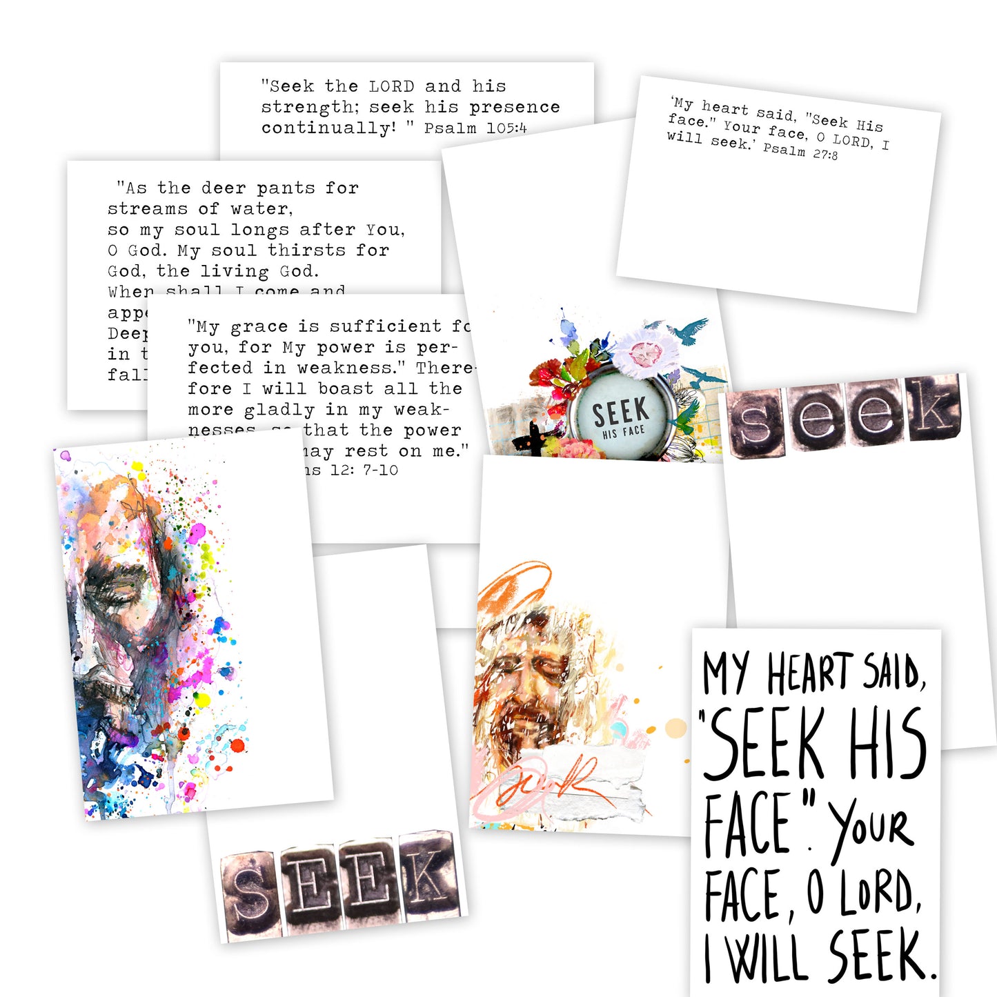 Seek ADD ON - Bible Verse cards with option of Tin Box