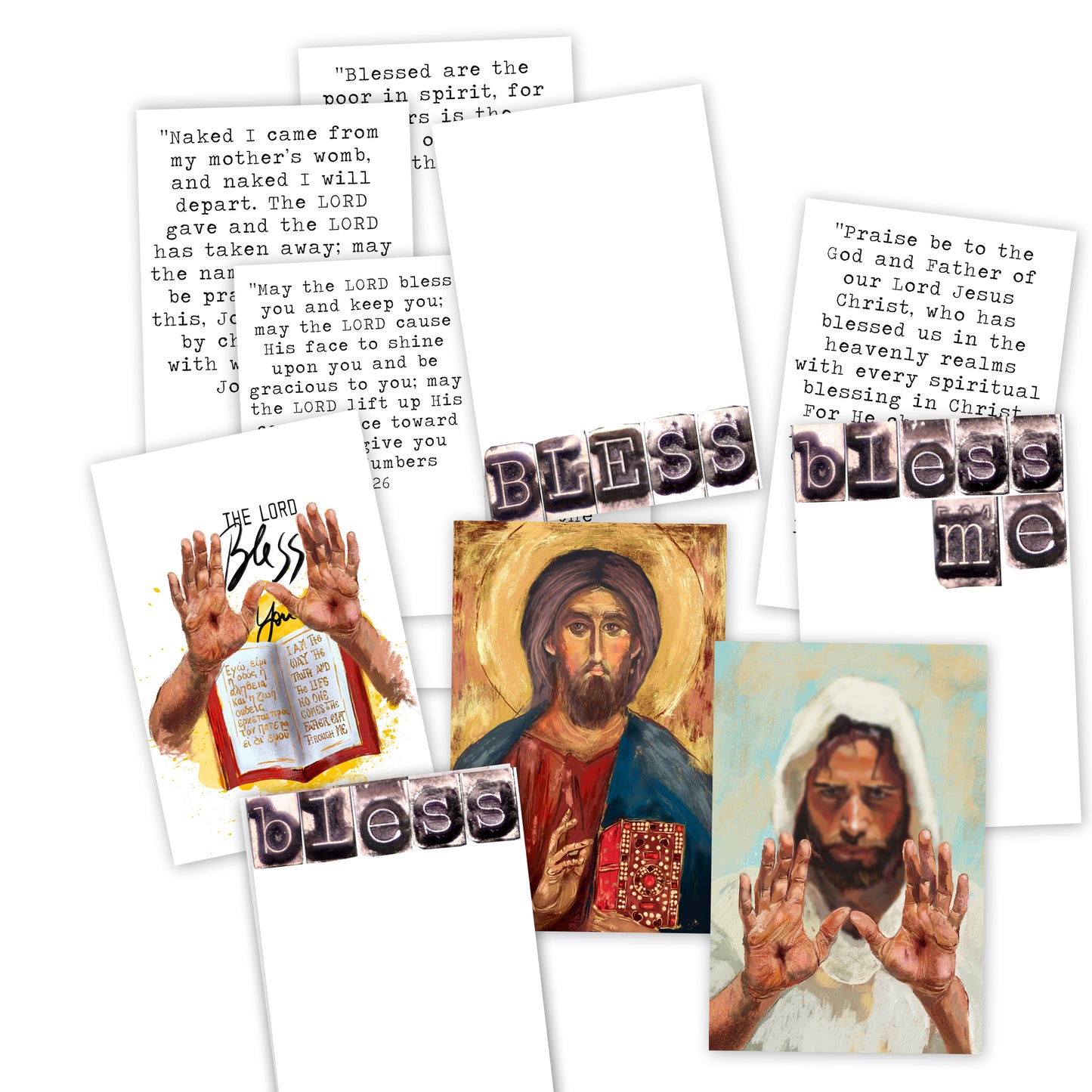 Blessed kit ADD ON  - digital download- Journaling Stickers and cards