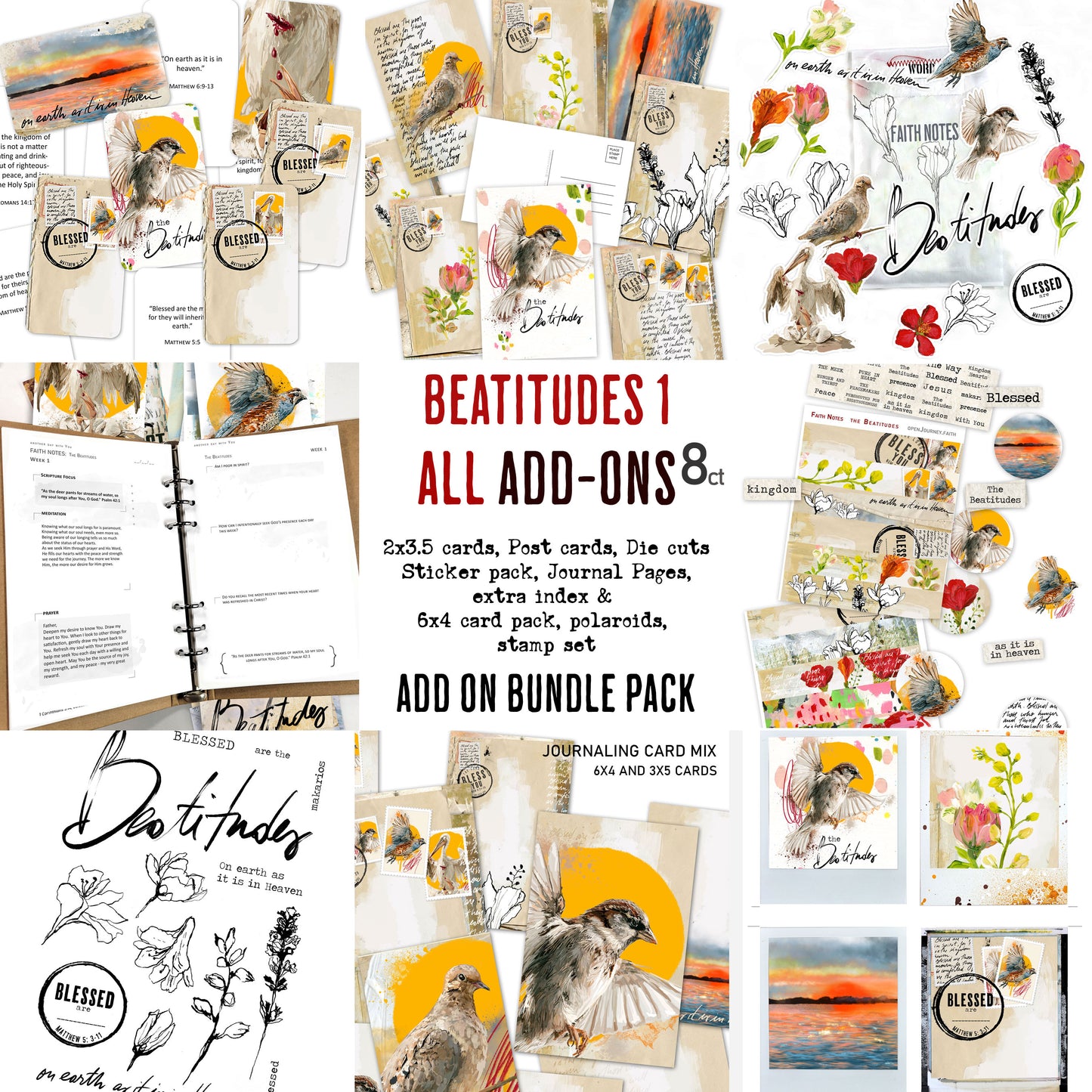 Beatitudes kit (Faith Notes) - ALL ADD-ON BUNDLE