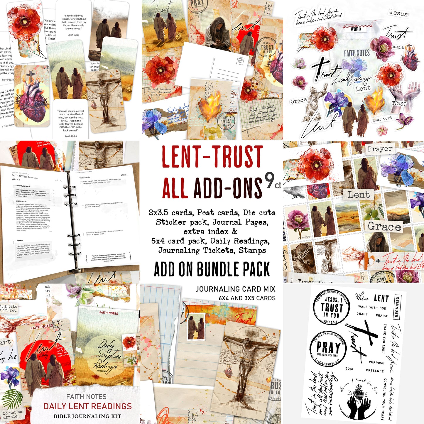 LENT-TRUST kit (Faith Notes) - ALL ADD-ON BUNDLE