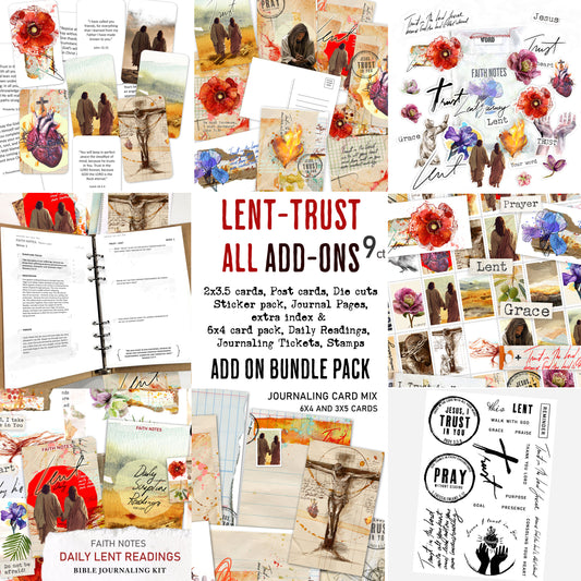 LENT-TRUST kit (Faith Notes) - ALL ADD-ON BUNDLE