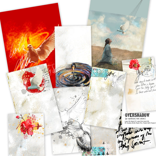 HOLY SPIRIT- ADD on - set of 15 journaling cards mix