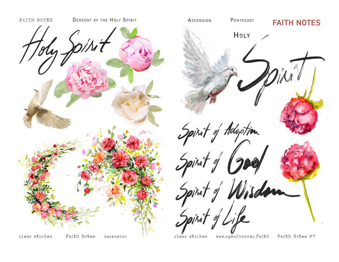 ASCENT-DESCENT KIT Digital Download -Bible Journaling kit Faith Notes series