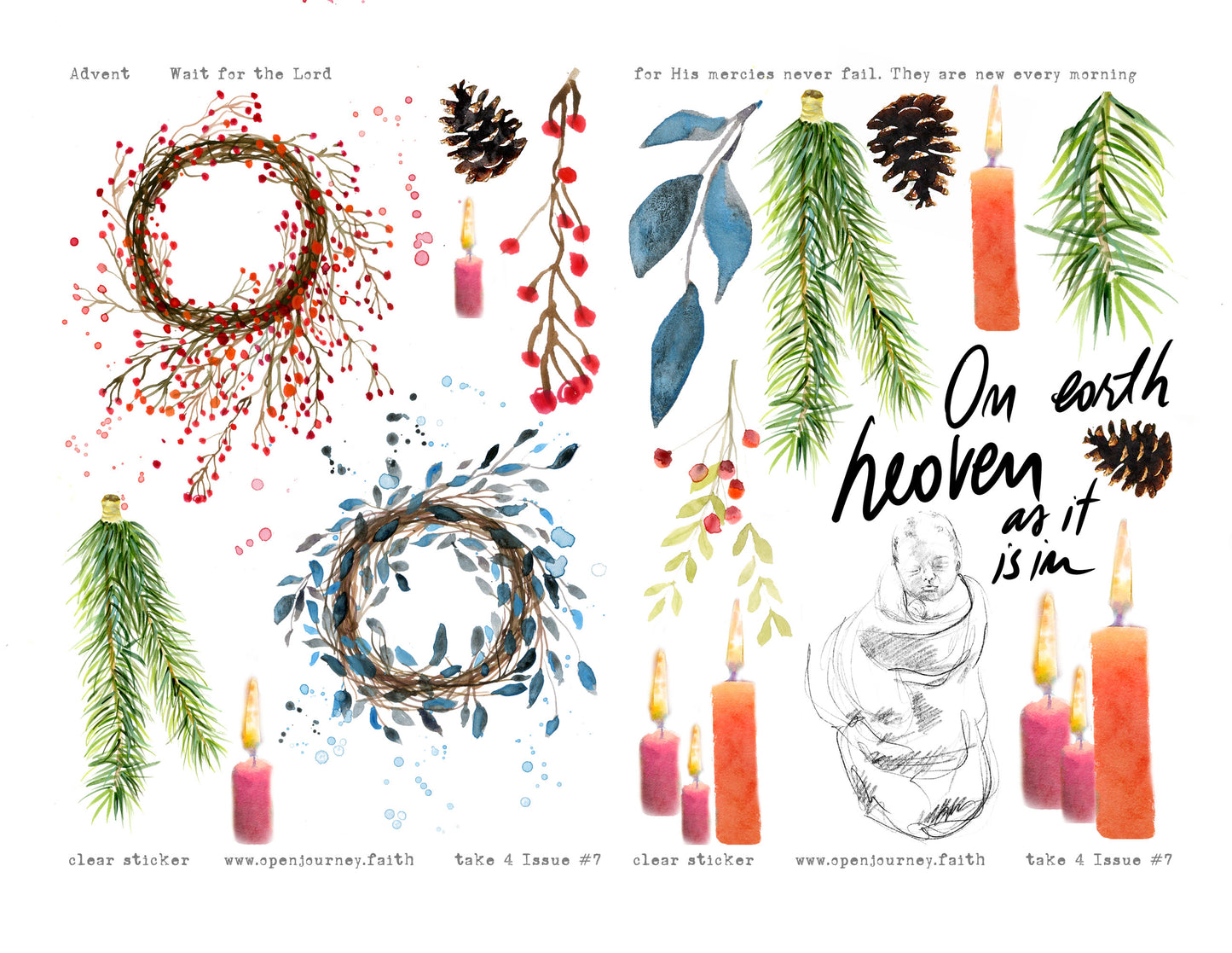 Take 4- New Beginning Advent kit - digital download