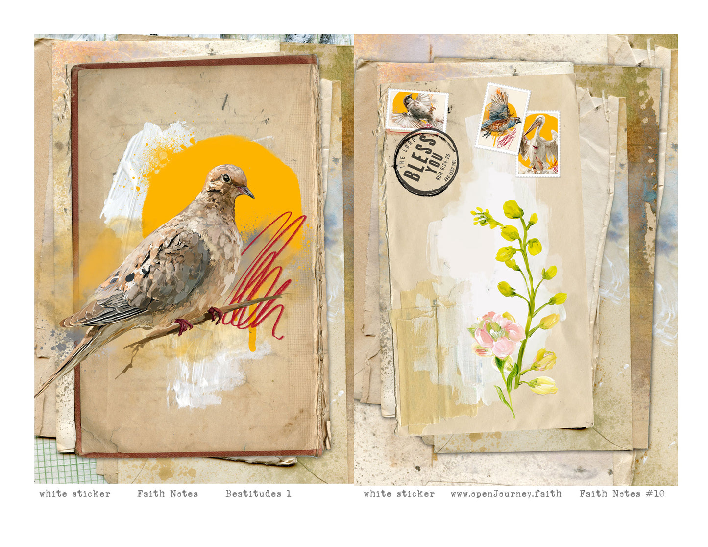 **Beatitudes 1 ** kit for Bible Journaling - Faith Notes series