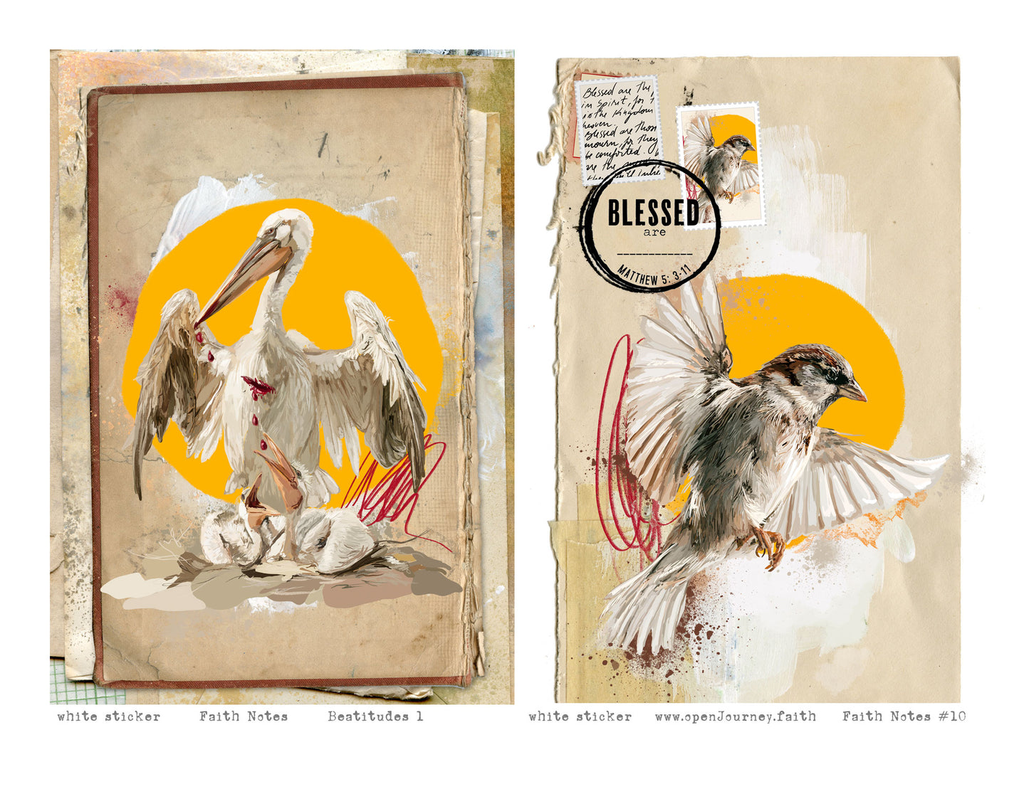 **Beatitudes 1 ** kit for Bible Journaling - Faith Notes series
