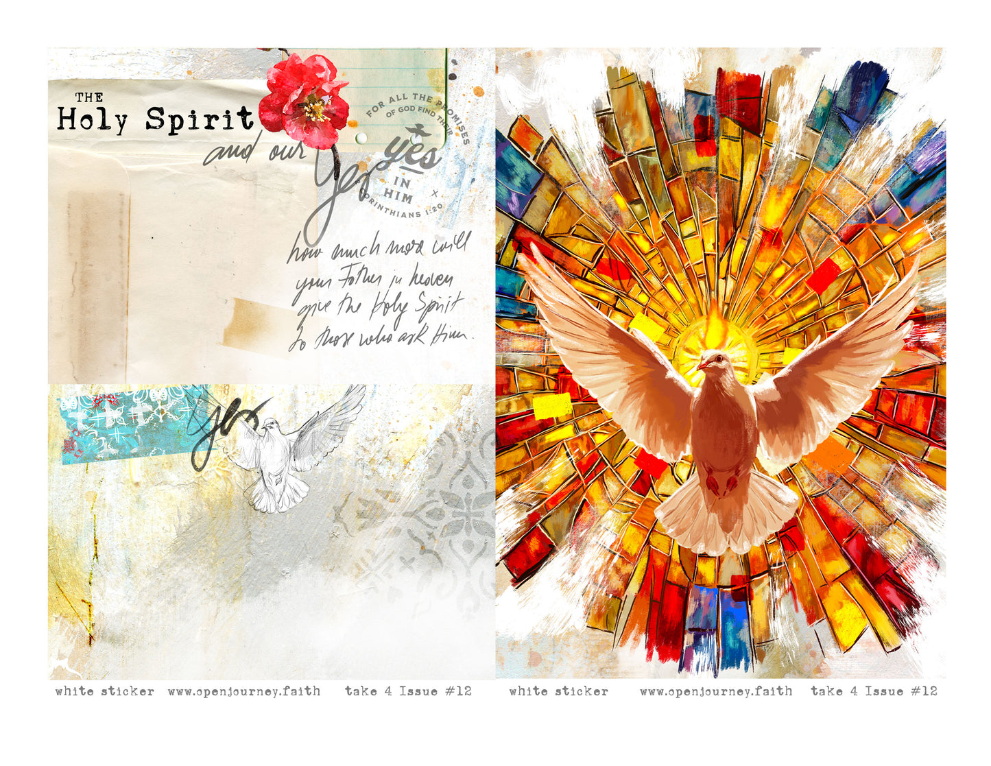 HOLY SPIRIT-Take 4 Bible Journaling kit- digital download