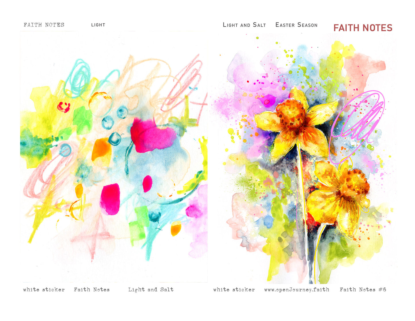 SALT & LIGHT KIT Digital Download -Bible Journaling kit Faith Notes series