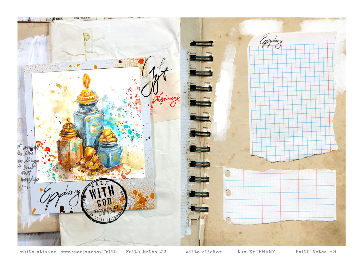 EPIPHANY- kit for Bible Journaling - Faith Notes series