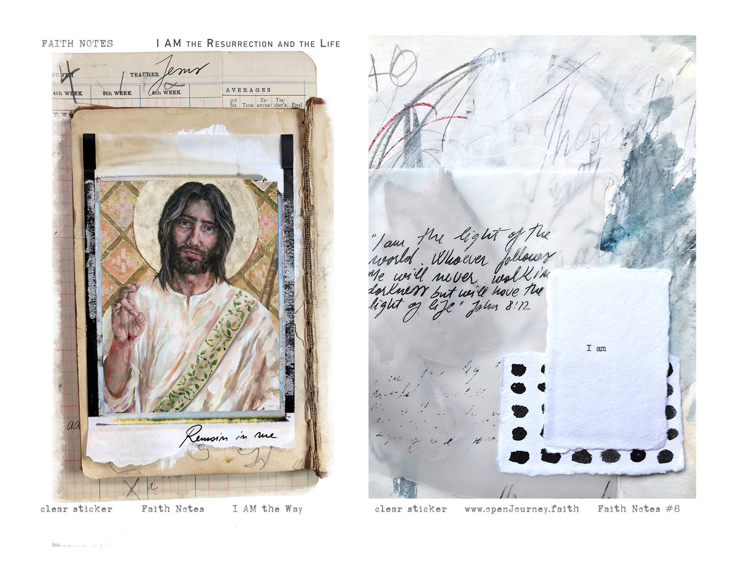 I AM  KIT Digital Download -Bible Journaling kit Faith Notes series