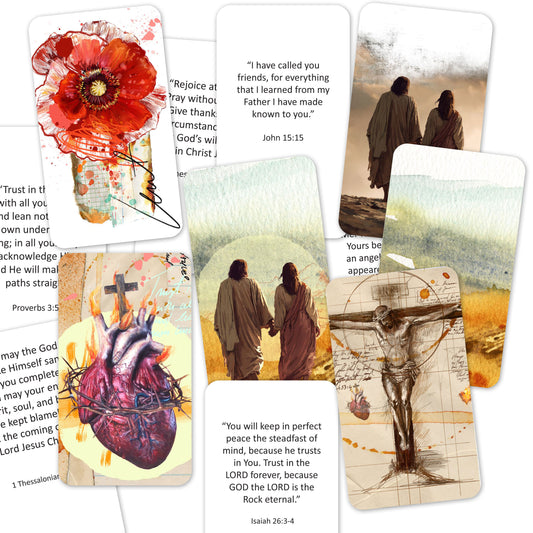 LENT-TRUST - Bible Verse cards with option of Tin Box