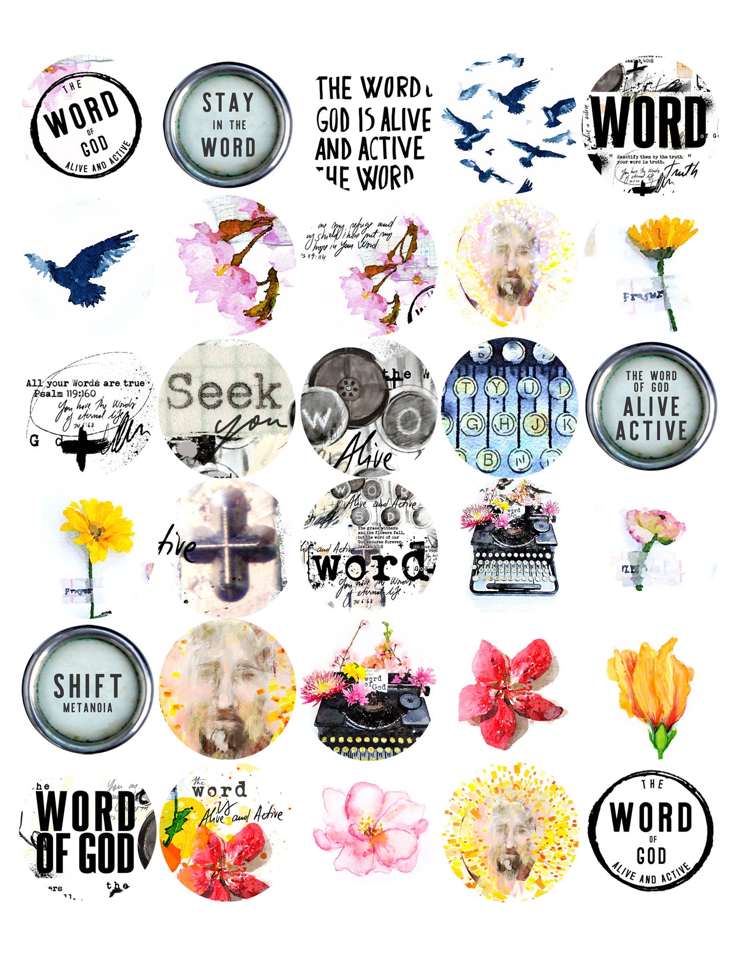 Word of God kit ADD ON sticker sheets