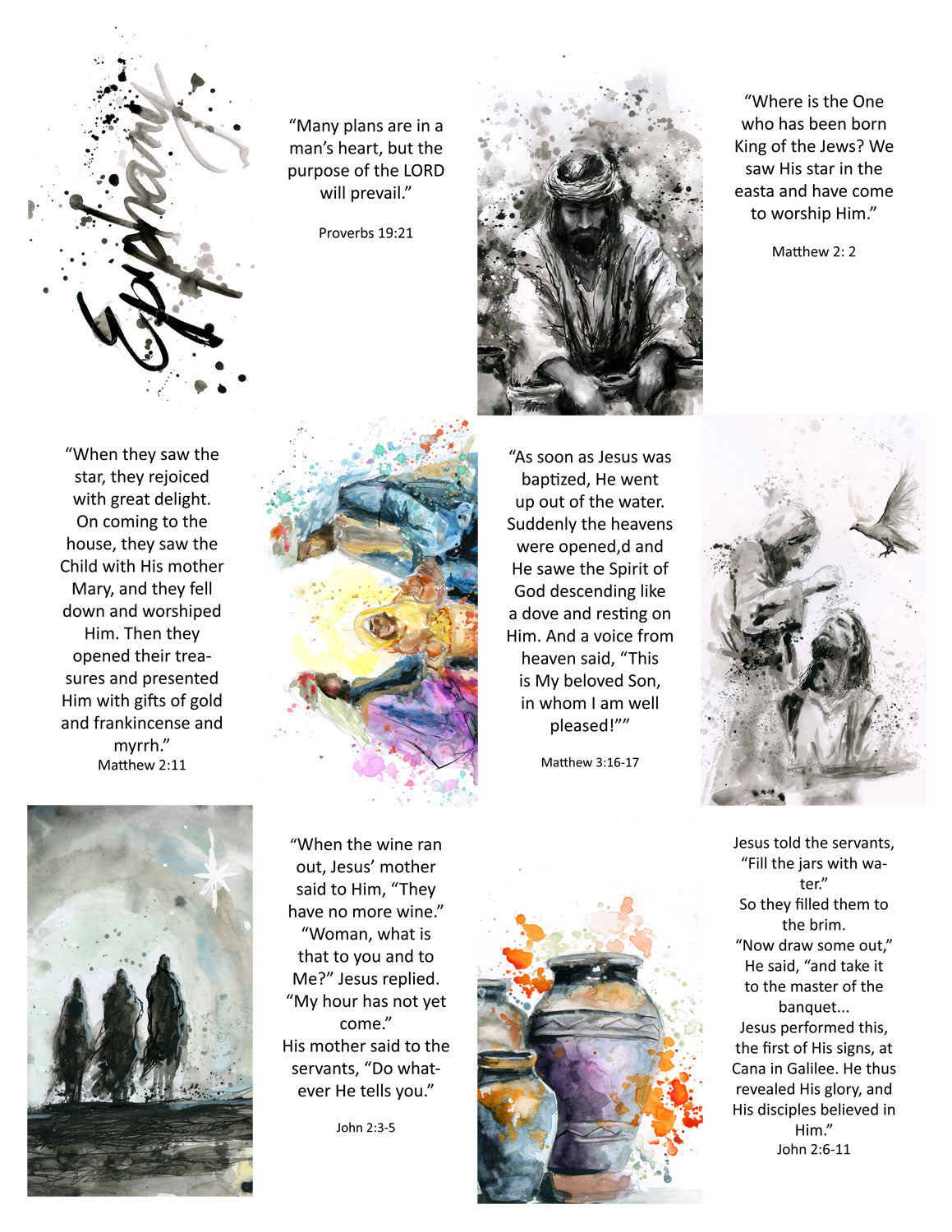 EPIPHANY - Bible Verse cards with option of Tin Box