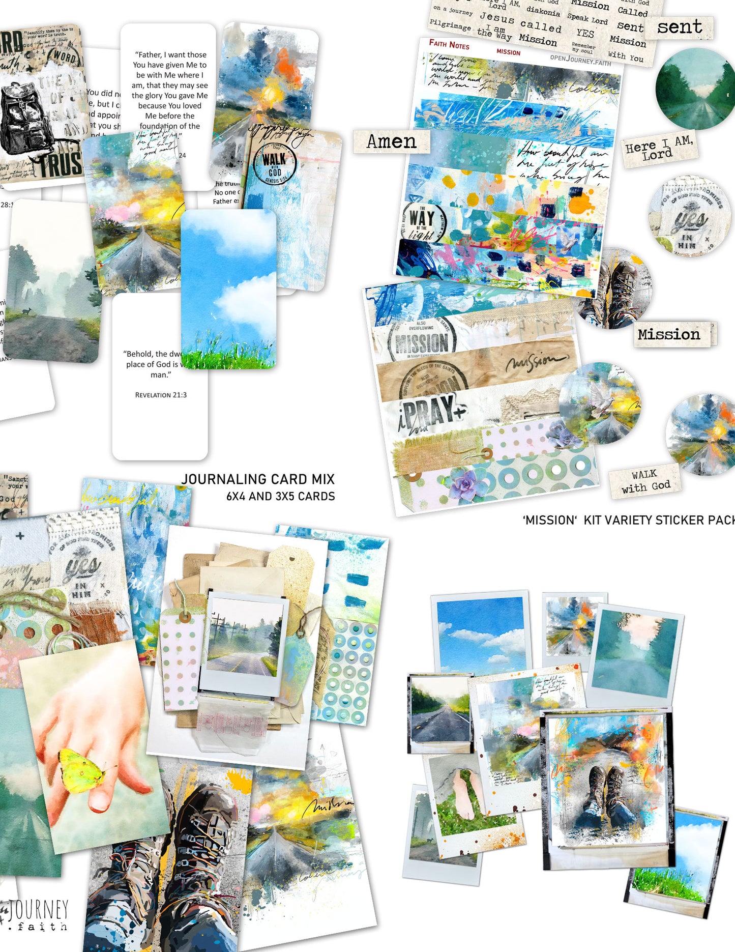 Mission- Add-ons DIGITAL DOWNLOAD: Journaling Stickers and card sets