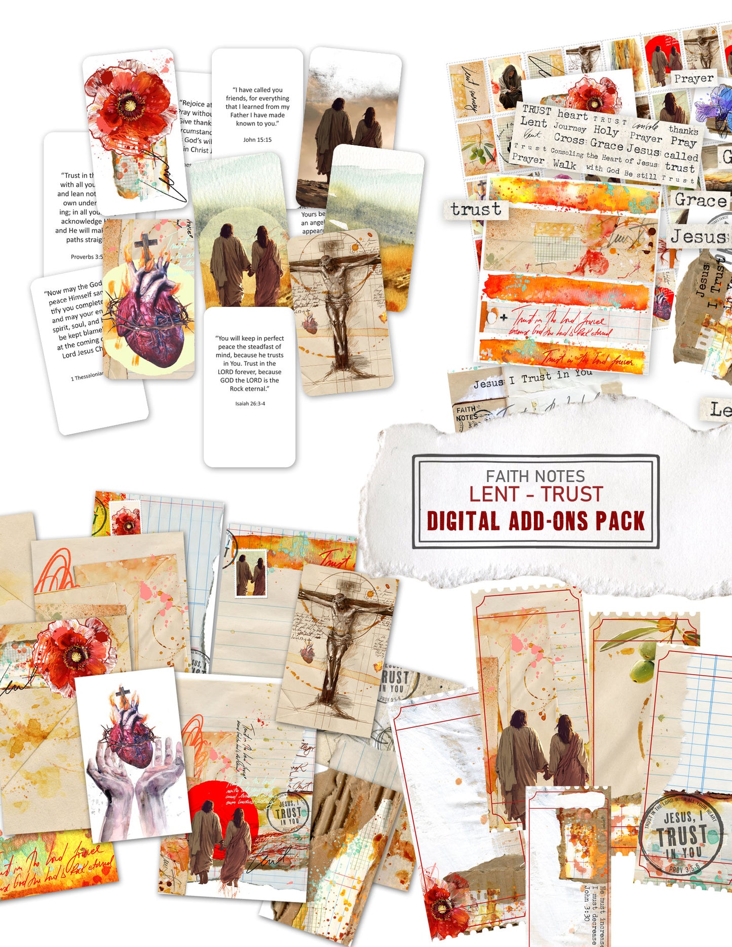 LENT-TRUST kit (Faith Notes) - ALL ADD-ON BUNDLE