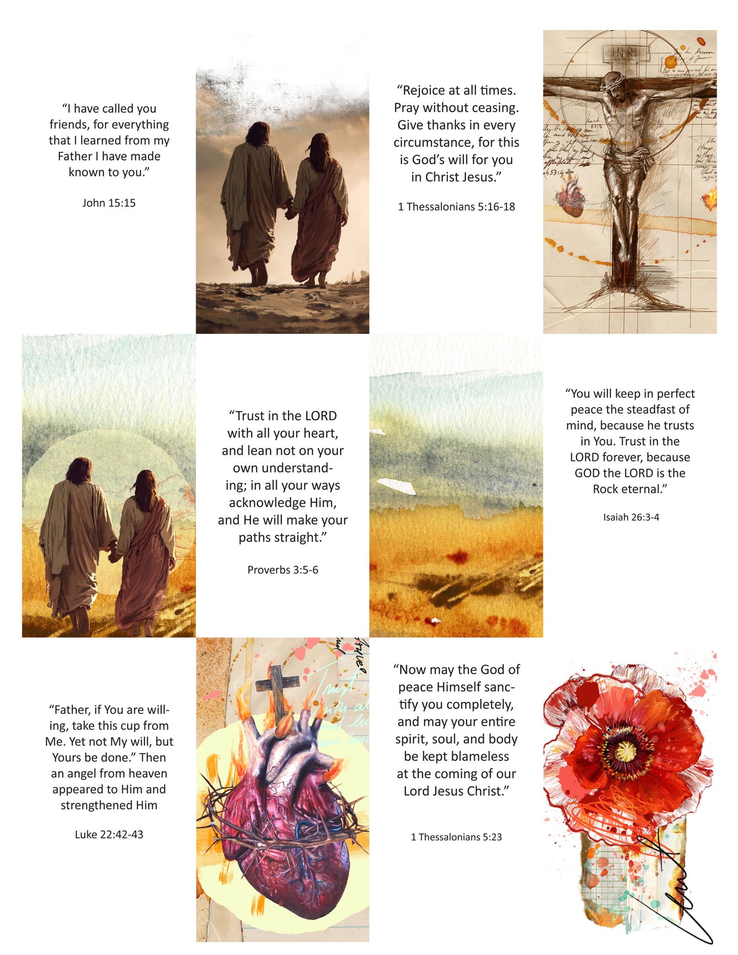 LENT-TRUST - Bible Verse cards with option of Tin Box