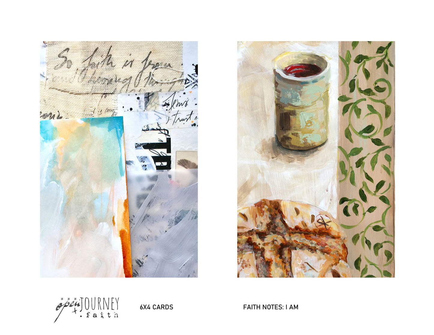 I AM-  set of 18 JOURNALING CARDS  mix