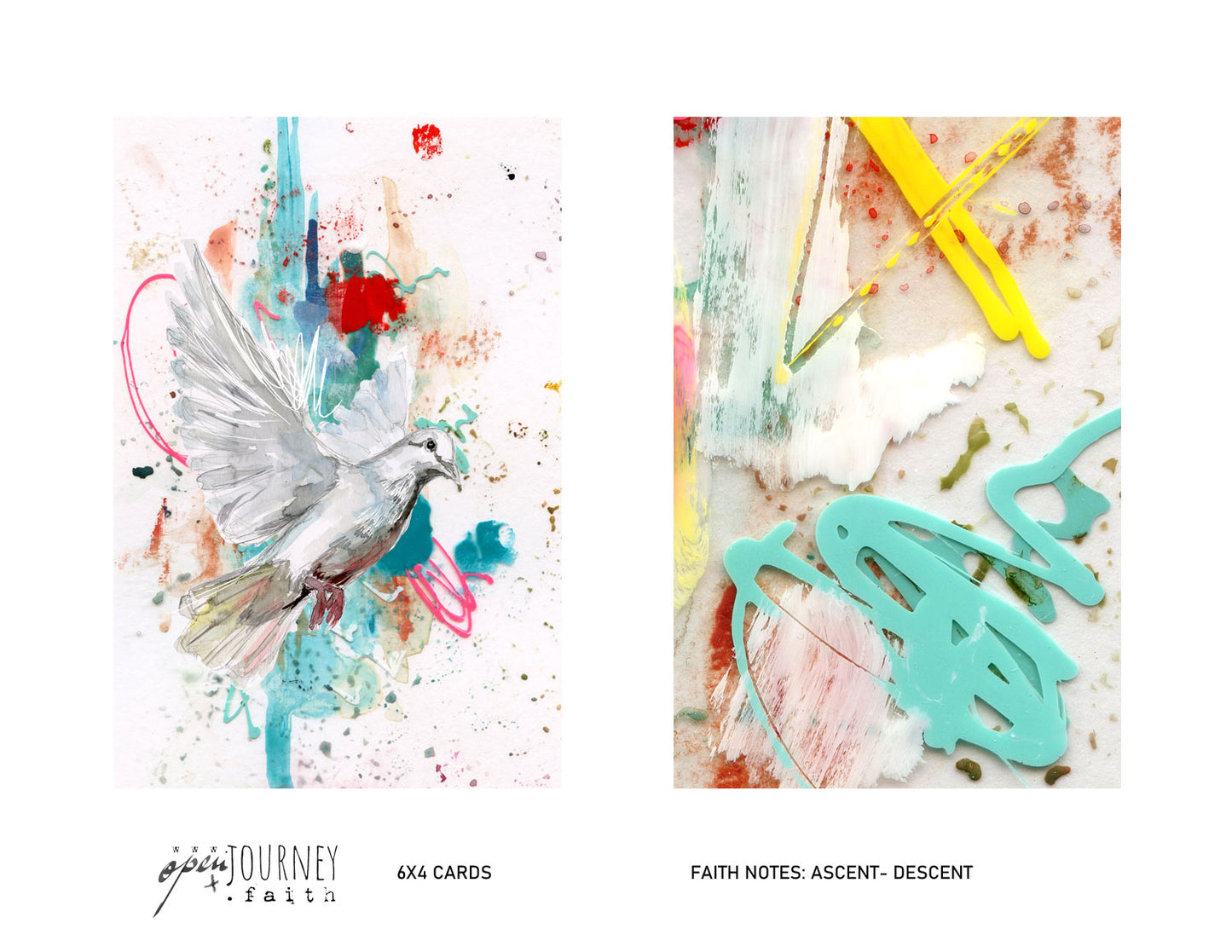 ASCENT-DESCENT-  set of 18 JOURNALING CARDS  mix