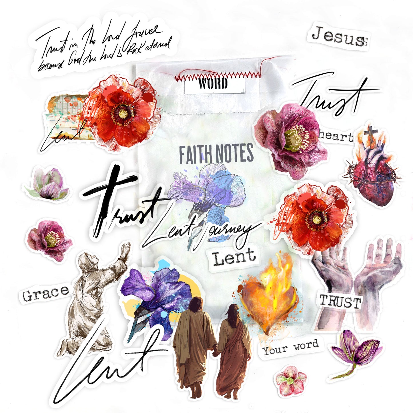 LENT-TRUST- Journaling die cuts