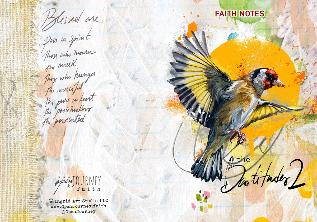 'Beatitudes 2' KIT Digital Download -Bible Journaling kit Faith Notes series