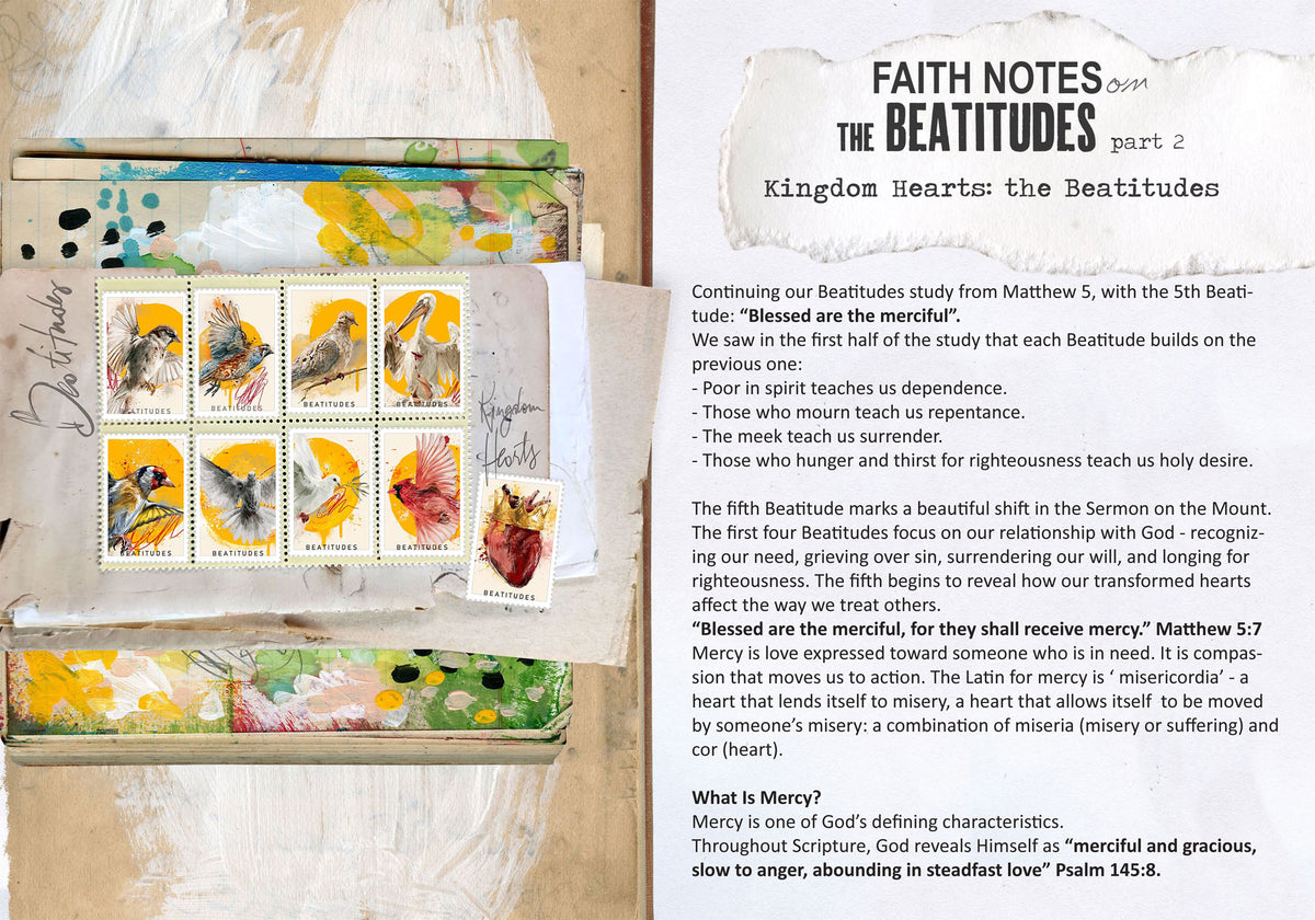 'Beatitudes 2' KIT Digital Download -Bible Journaling kit Faith Notes series