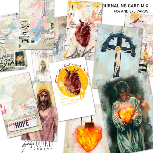 Against the Drift-  set of 18 JOURNALING CARDS  mix