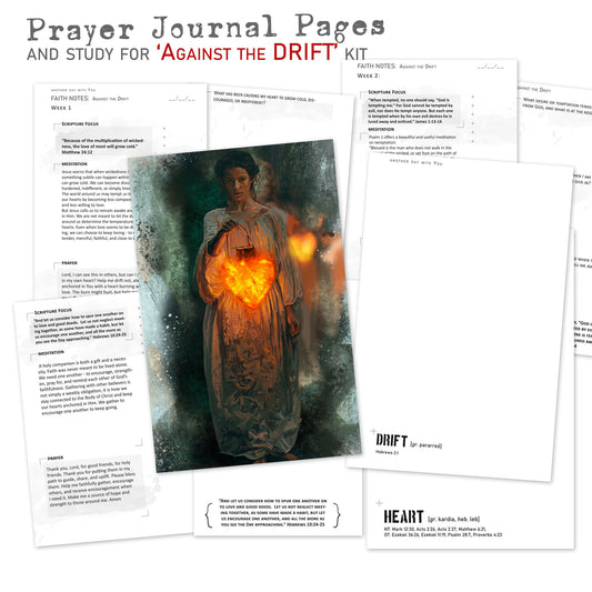 Against the Drift kit PRAYER JOURNAL pages edition