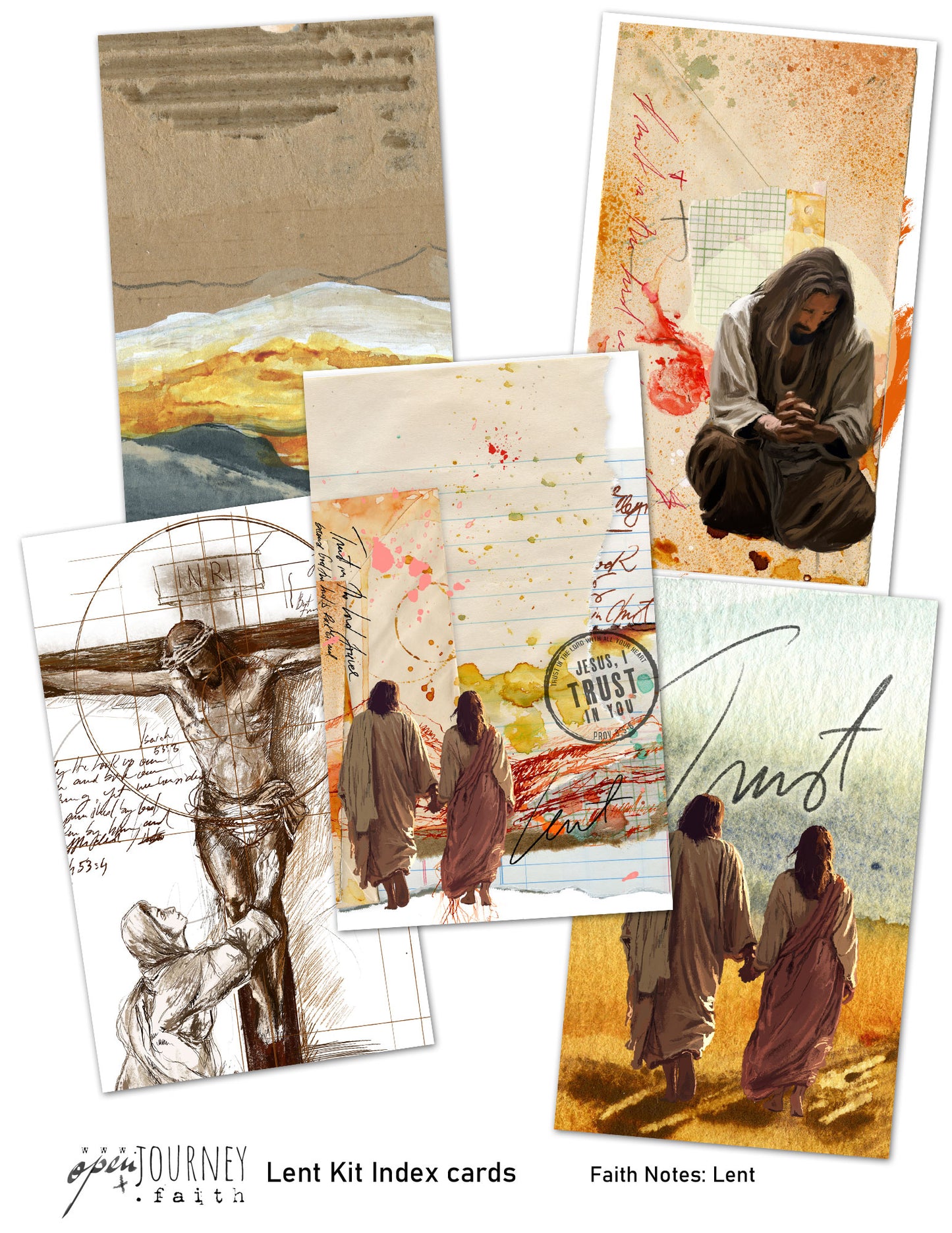 **LENT-TRUST- kit ** for Bible Journaling - Faith Notes series
