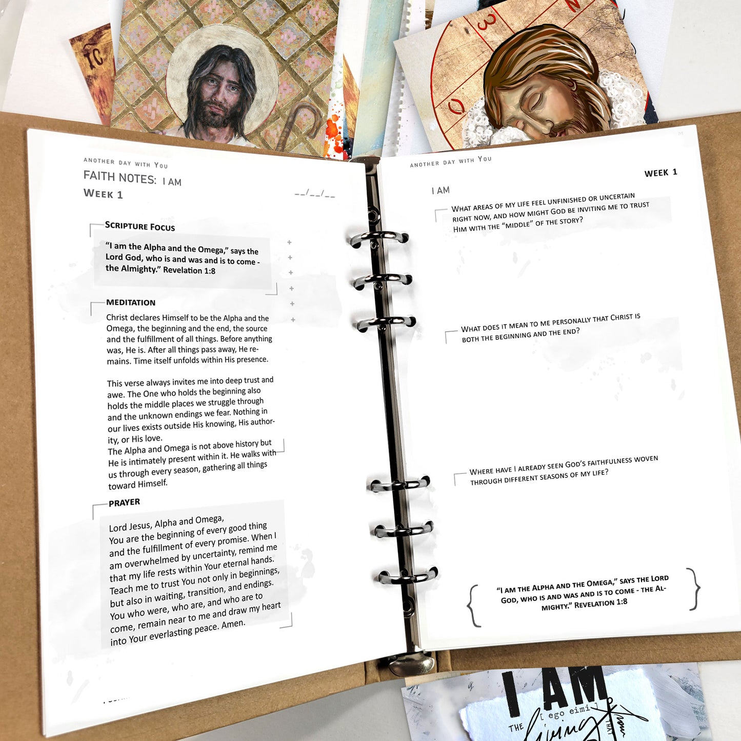 I AM kit PRAYER JOURNAL pages edition
