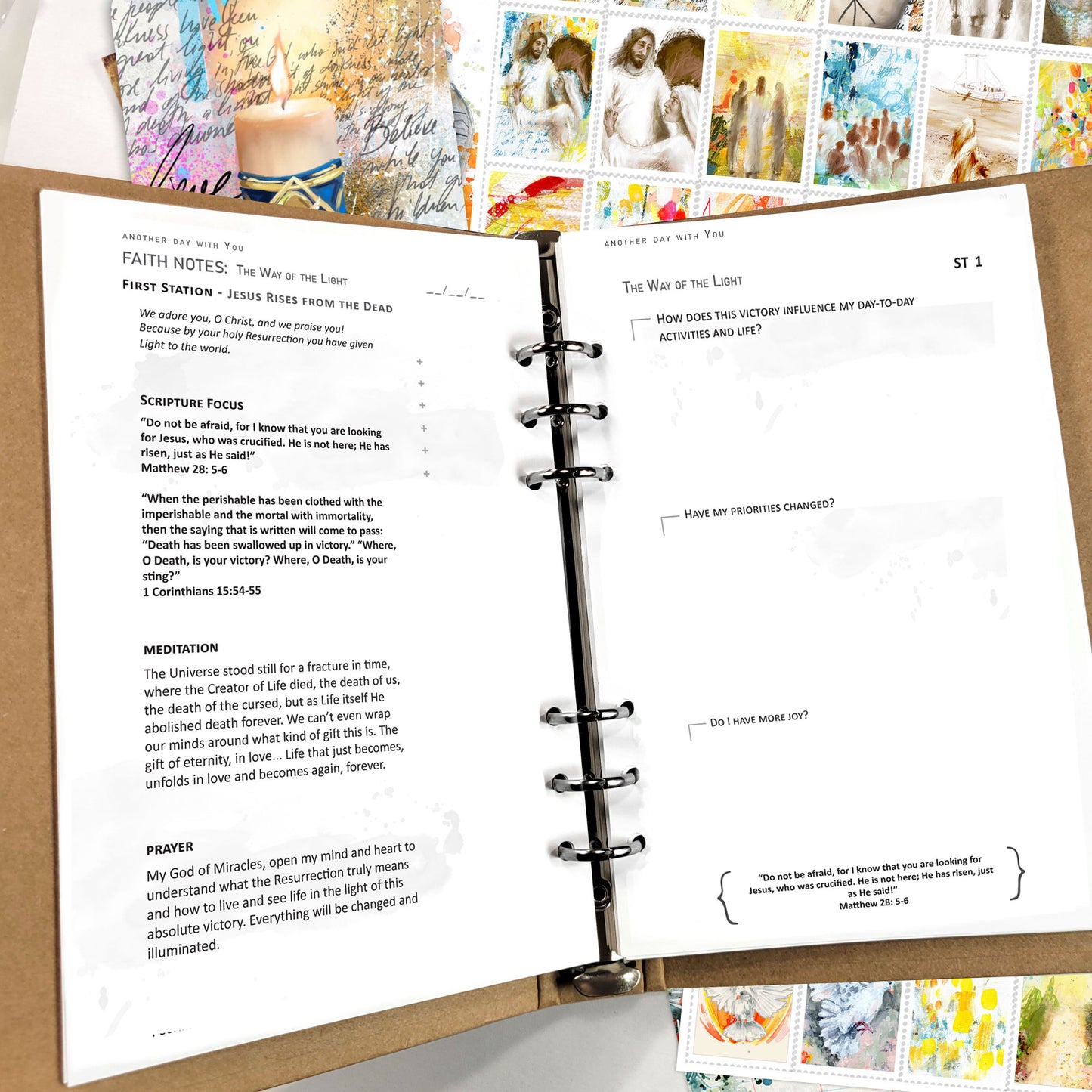 "Way of the Light" kit PRAYER JOURNAL pages edition