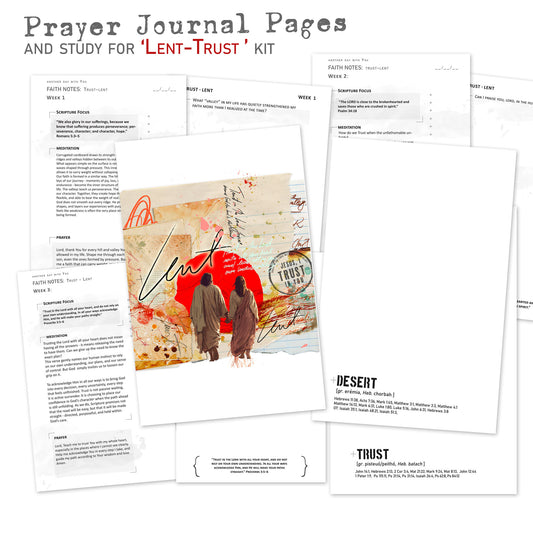 LENT-TRUST kit PRAYER JOURNAL pages edition