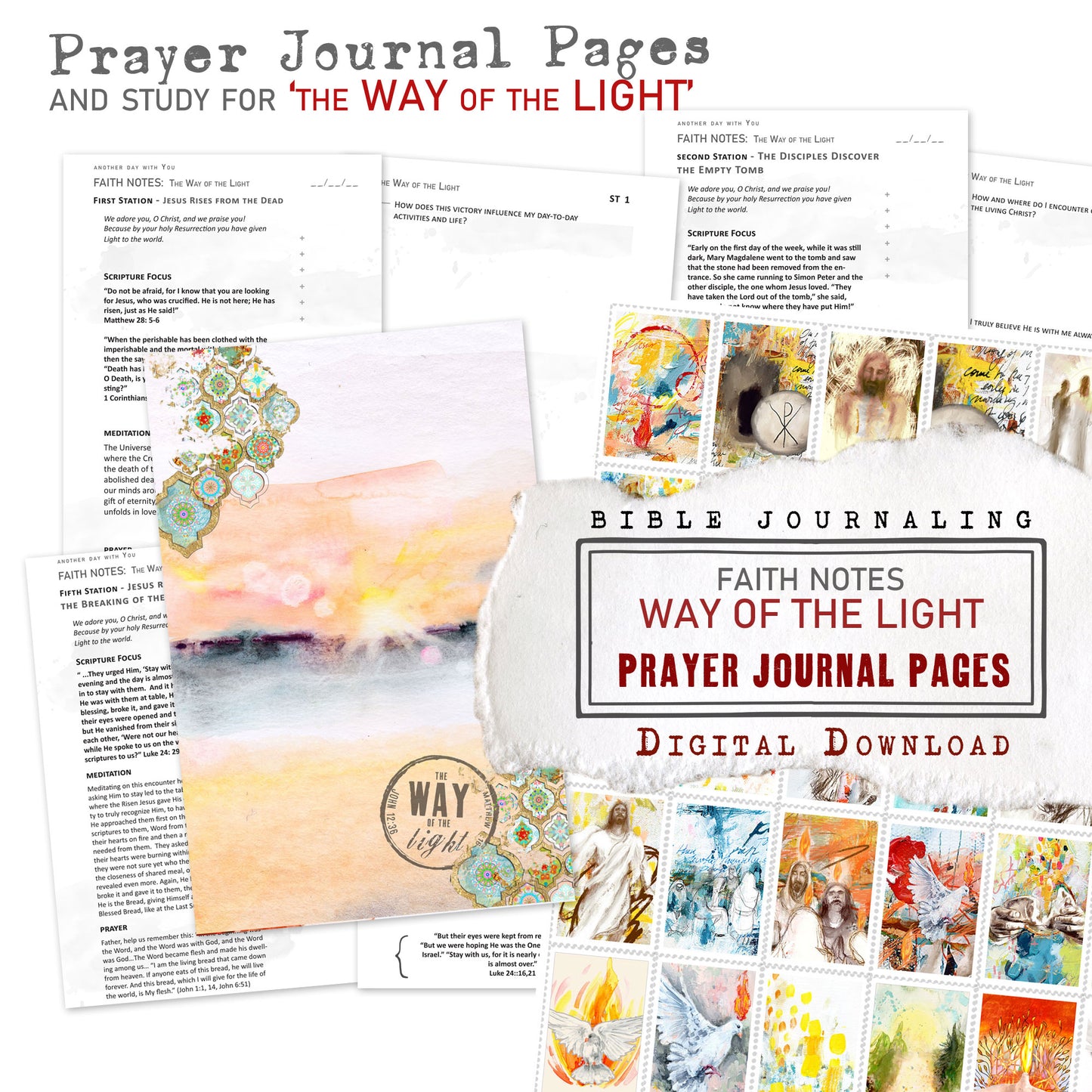 "Way of the Light" kit PRAYER JOURNAL pages edition