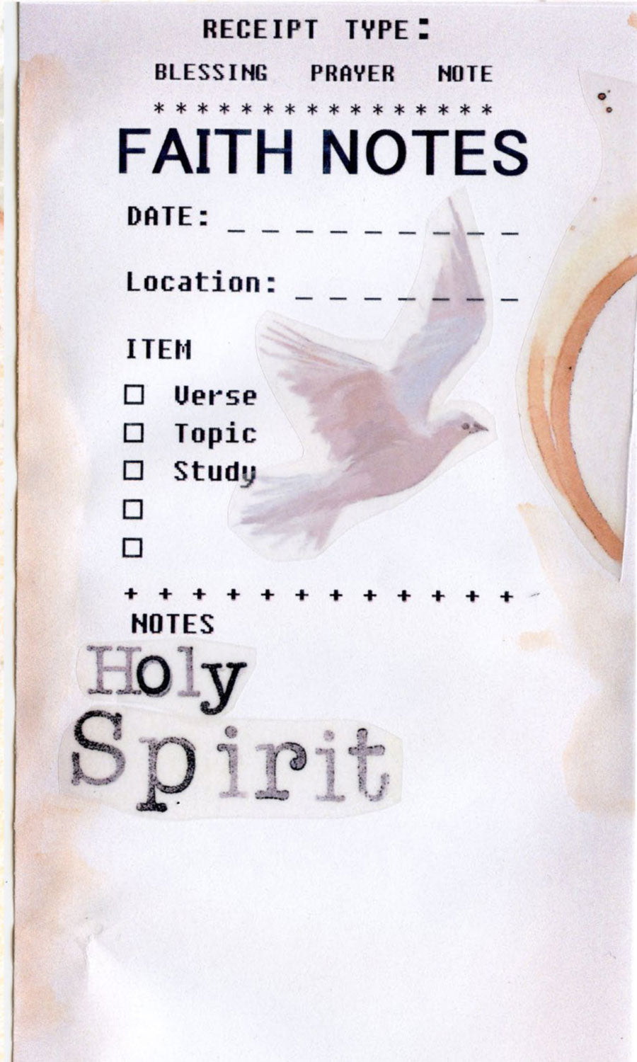 GRACE-LENT-  set of 18 JOURNALING CARDS  mix