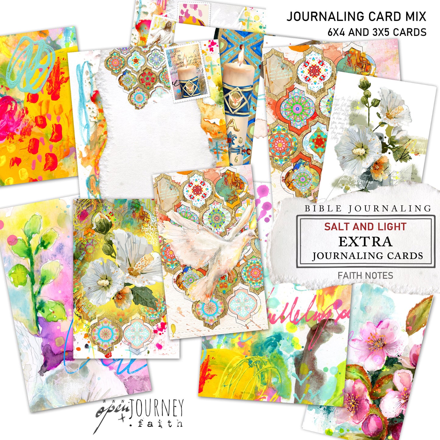 Salt & Light- Add ons DIGITAL DOWNLOAD: Journaling Stickers, Receipts and cards