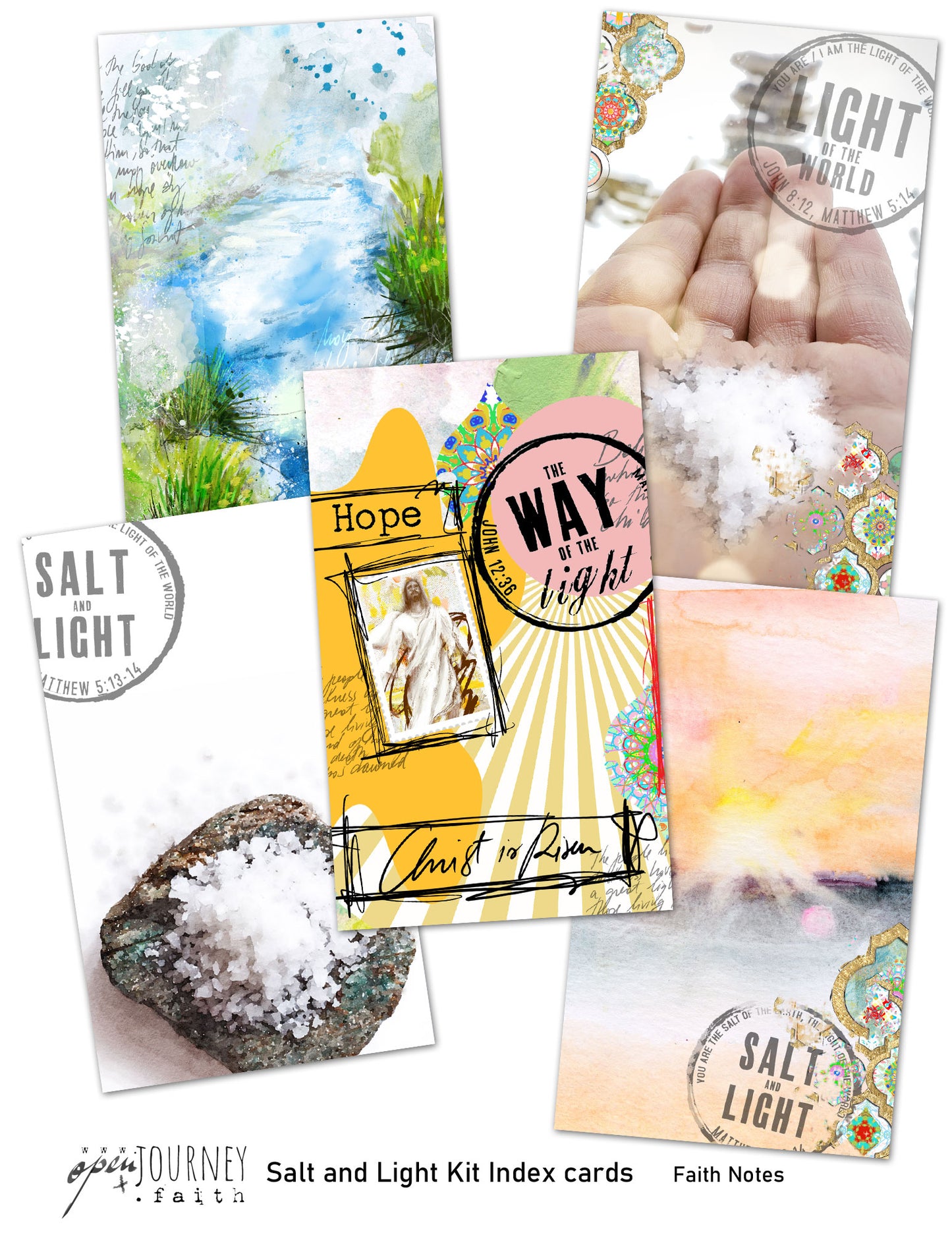 SALT & LIGHT KIT Digital Download -Bible Journaling kit Faith Notes series