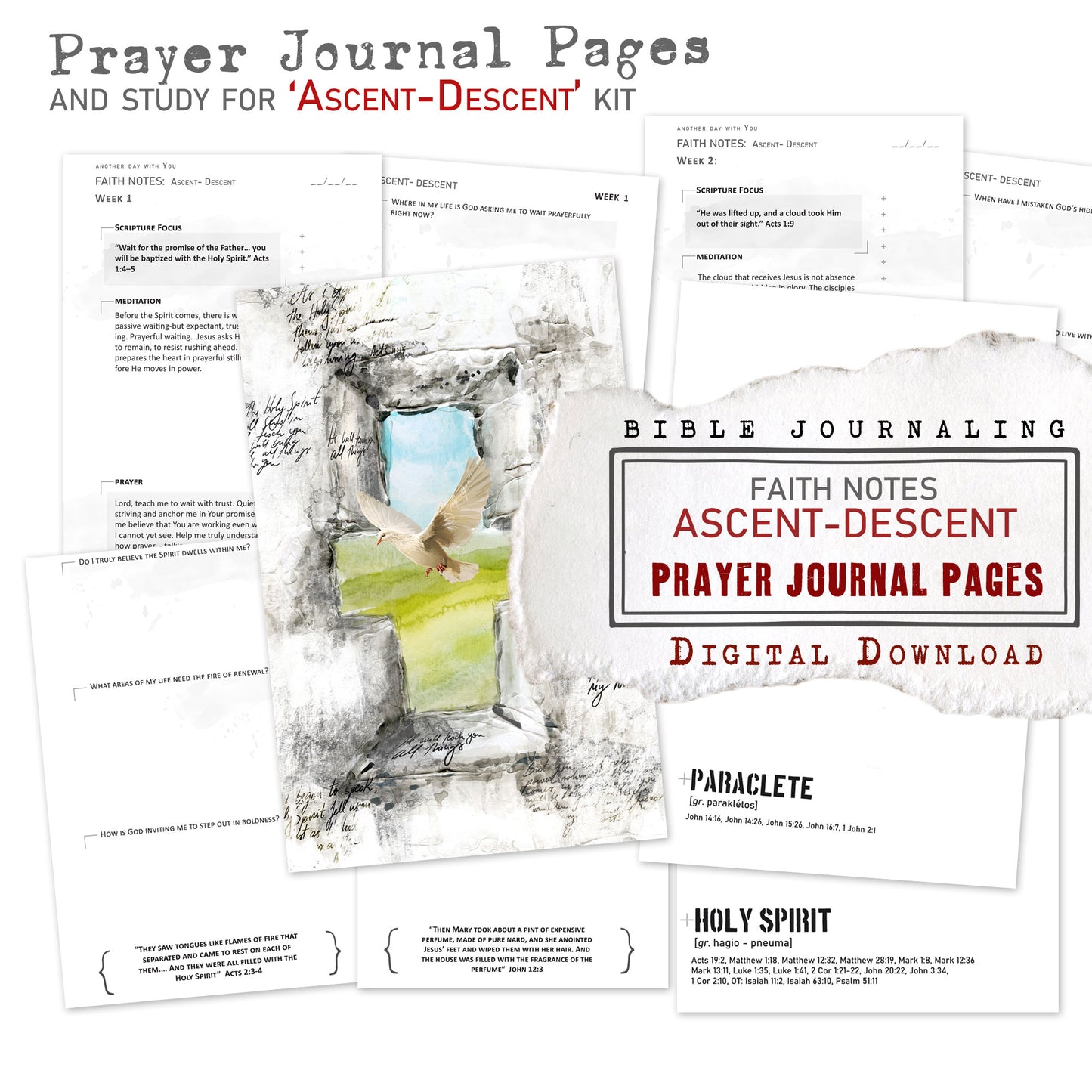 ASCENT-DESCENT kit PRAYER JOURNAL pages edition
