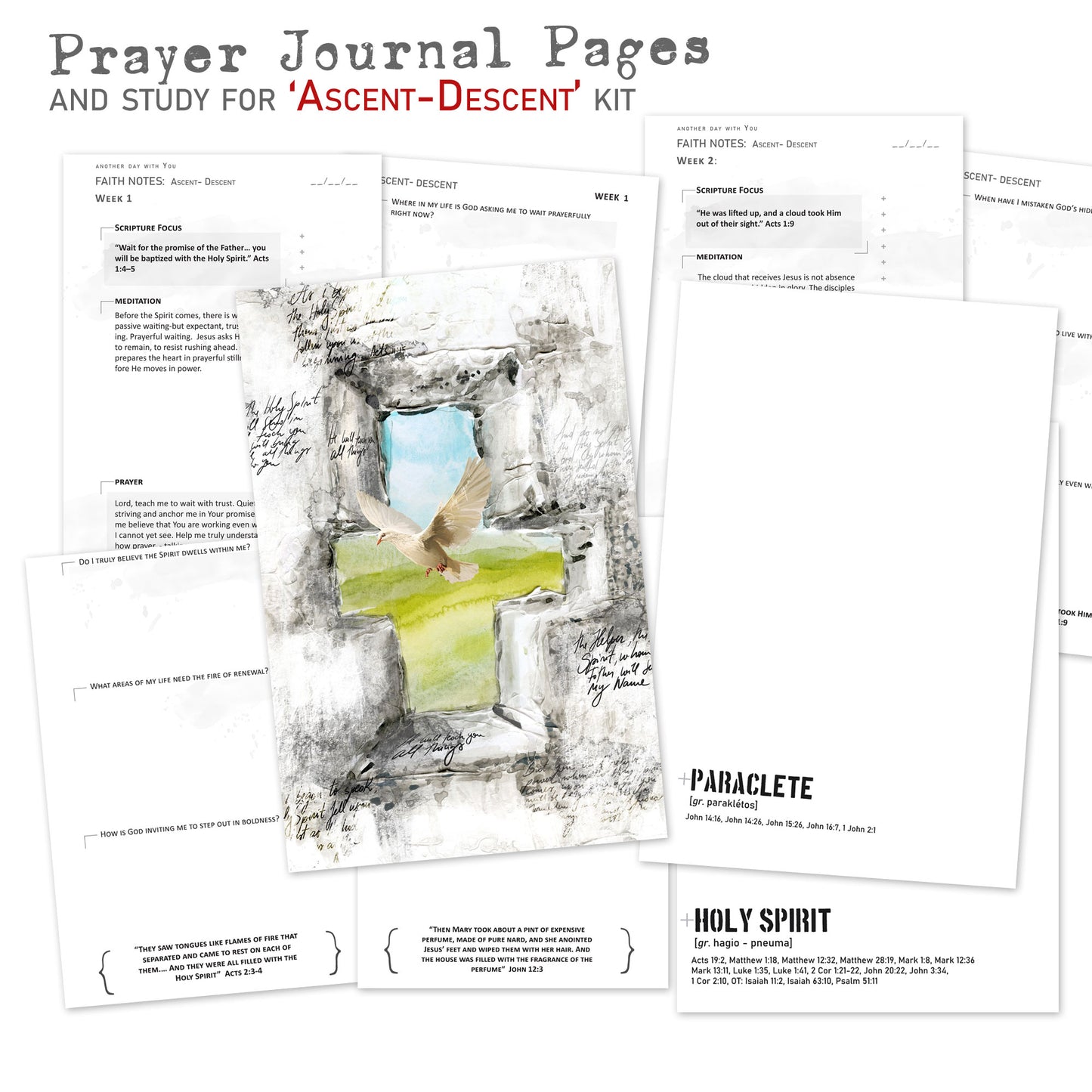 ASCENT-DESCENT kit PRAYER JOURNAL pages edition