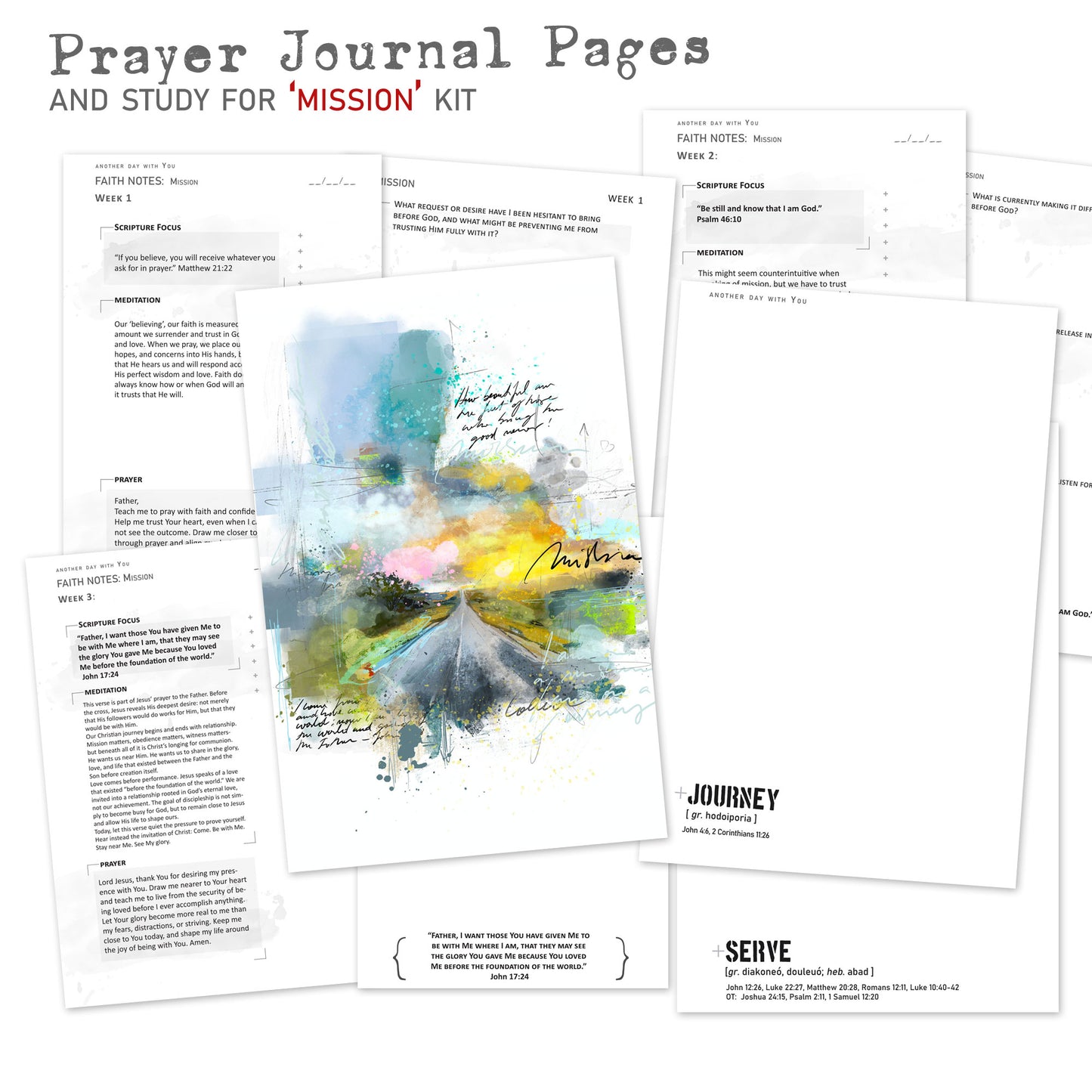 Mission kit PRAYER JOURNAL pages edition