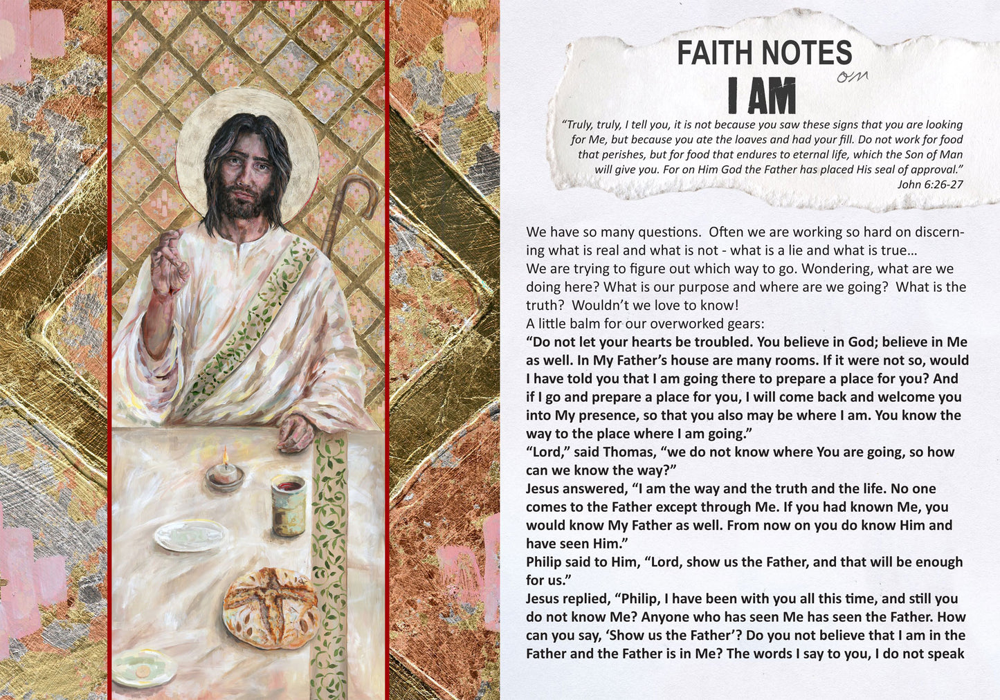 I AM  KIT Digital Download -Bible Journaling kit Faith Notes series