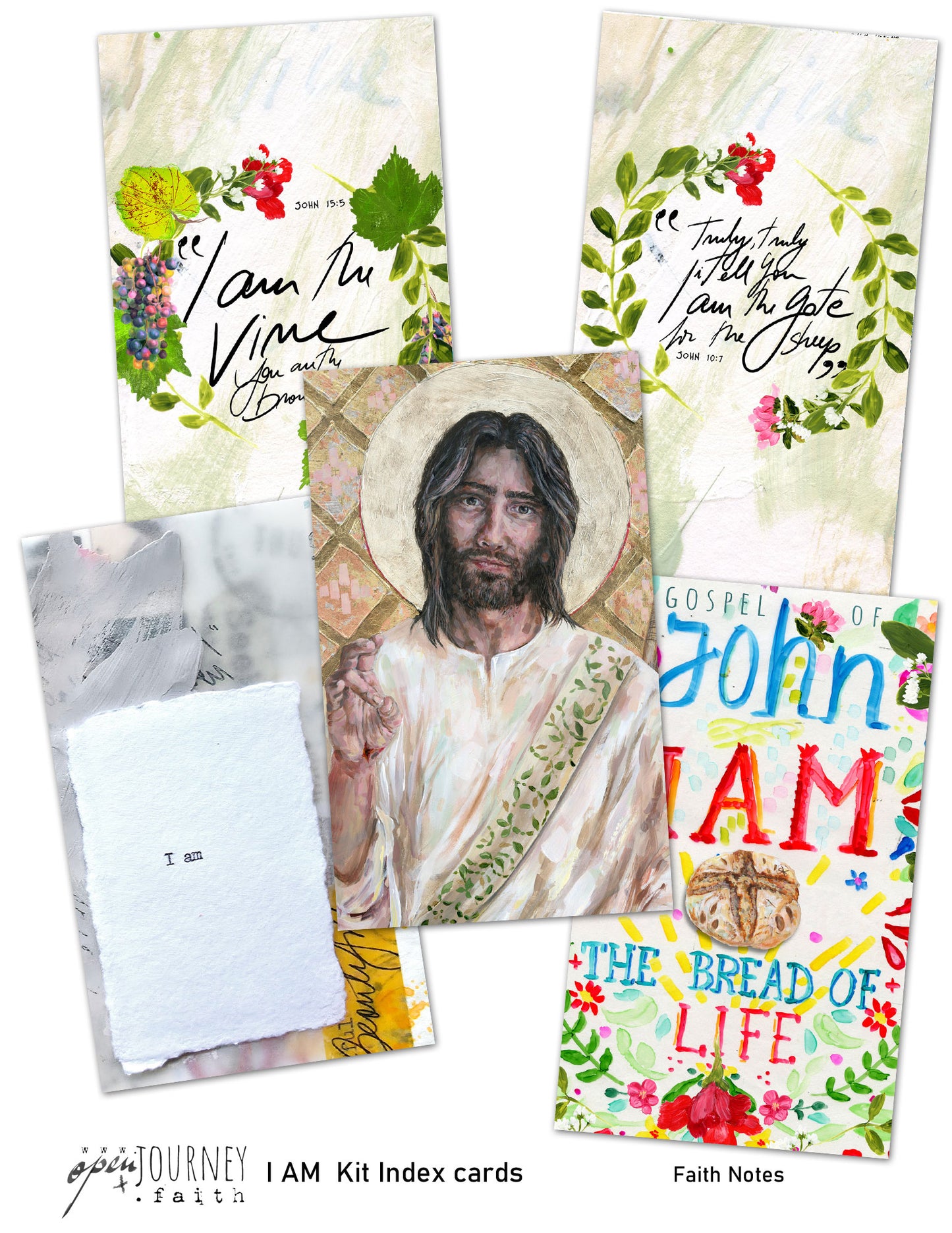I AM  KIT Digital Download -Bible Journaling kit Faith Notes series