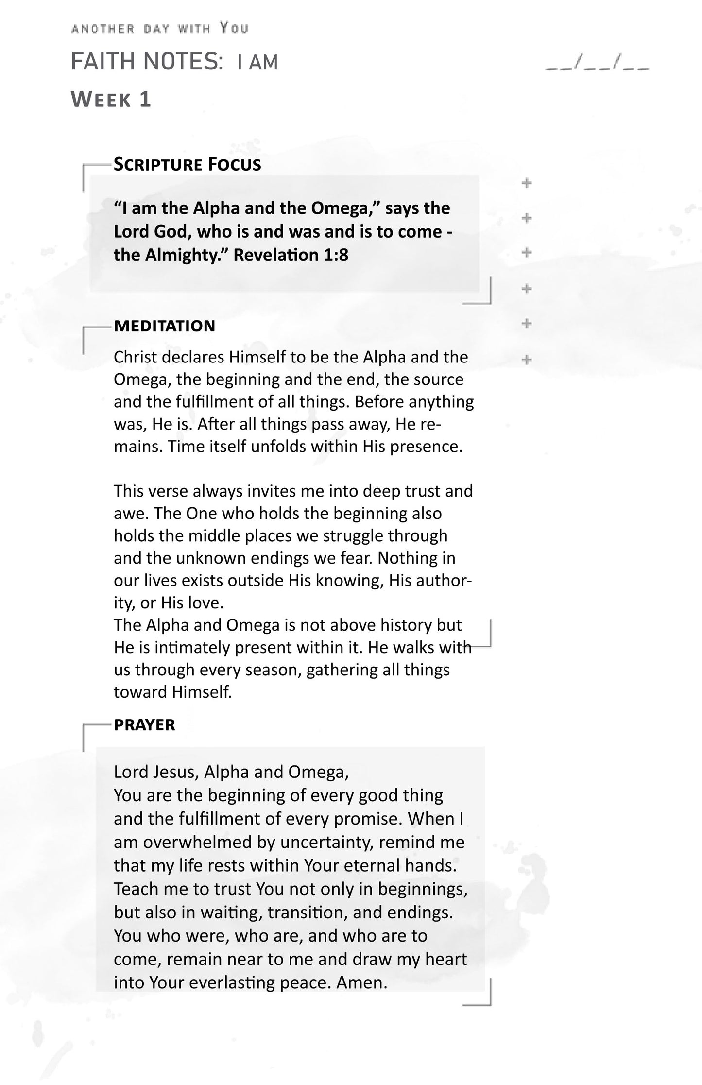 I AM kit PRAYER JOURNAL pages edition