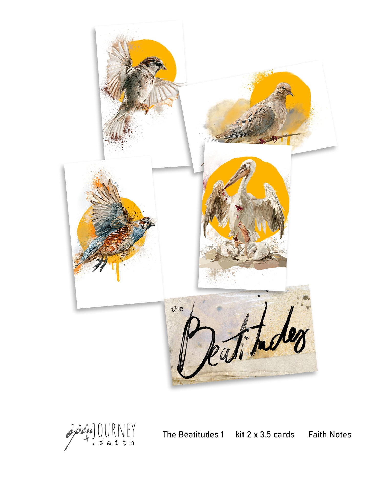**Beatitudes 1 ** kit for Bible Journaling - Faith Notes series