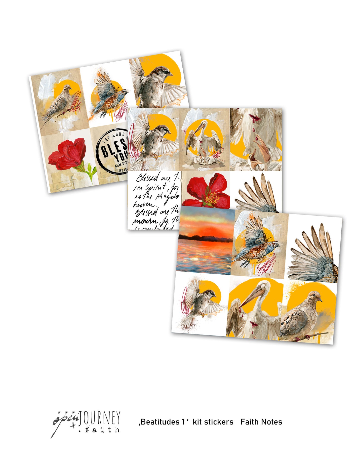 **Beatitudes 1 ** kit for Bible Journaling - Faith Notes series