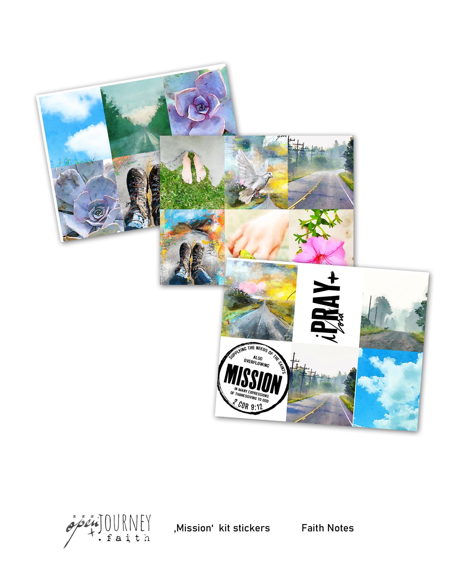 **Mission ** kit for Bible Journaling - Faith Notes series