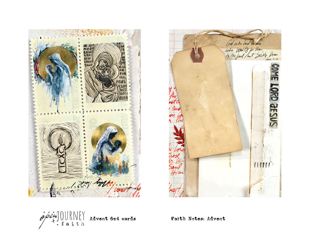 ADVENT- Journaling Stickers, Advent Scripture Reading Plan and cards- digital download