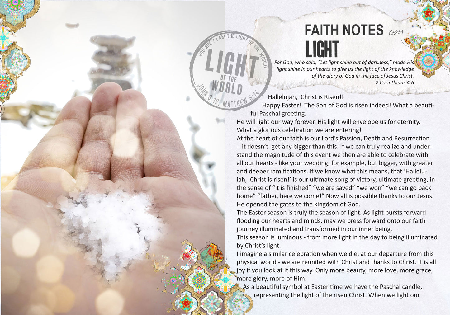 **SALT & LIGHT- kit ** for Bible Journaling - Faith Notes series