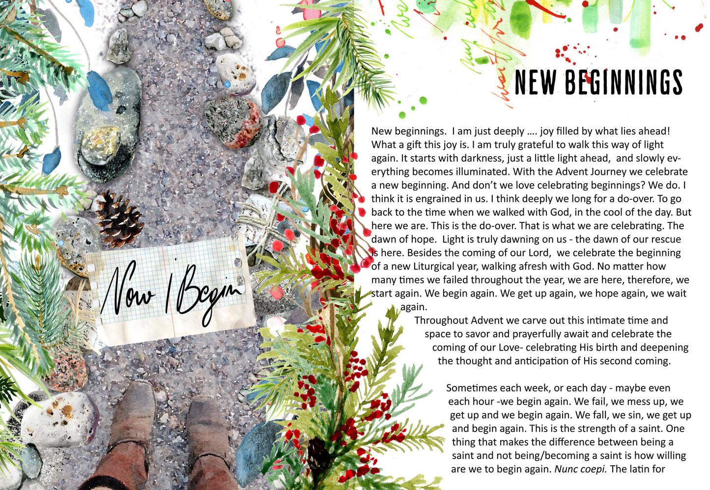 TAKE 4 - New Beginning  - Advent Bible journaling kit